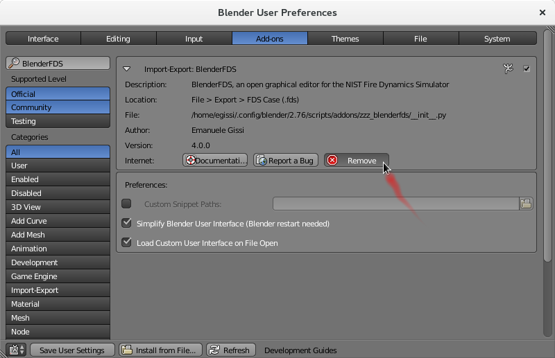 Blender User Preferences